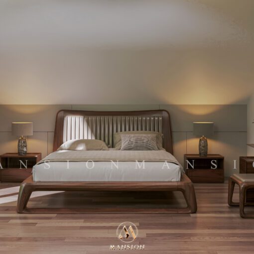 Giường ngủ gỗ óc chó G-M035