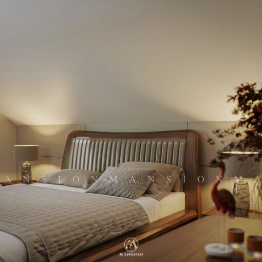 Alternative view of Giường ngủ gỗ óc chó G-M035