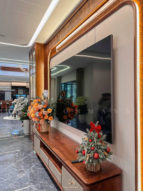 kệ tivi gỗ óc chó có tốt không? ưu điểm & giá trị thực