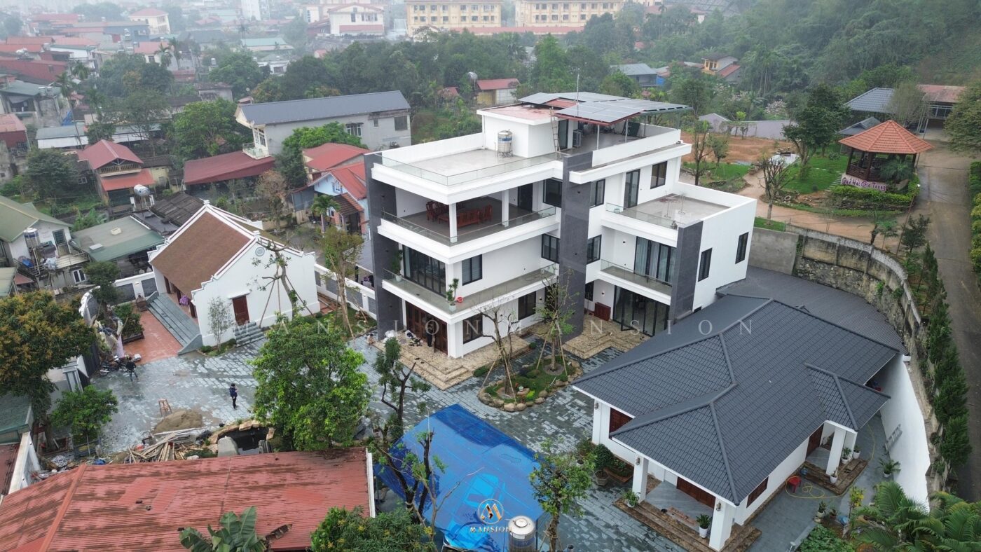 Hoàn công Villa Yên Bái 450m² phong cách hiện đại - Góc 69