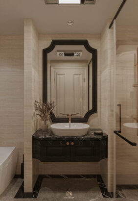 Phòng master Neo Classic gỗ sồi Mỹ tinh tế - Vinhomes Cổ Loa Mansion