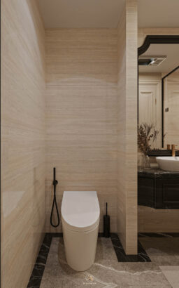 Phòng master Neo Classic gỗ sồi Mỹ tinh tế - Vinhomes Cổ Loa Mansion