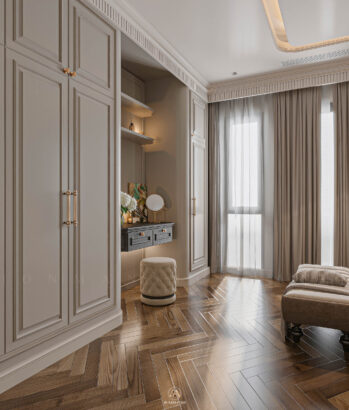 Phòng ngủ Neo Classic gỗ sồi Mỹ ấm áp - Vinhomes Cổ Loa Mansion