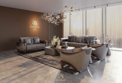 Bộ bàn ghế gỗ óc chó - Nội thất Mansion cao cấp