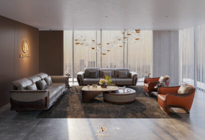 Kích thước sofa gỗ óc chó - Nội thất Mansion cao cấp