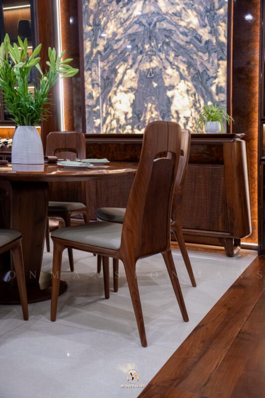 Showroom nội thất gỗ óc chó Mansion tầng 1 phòng khách bếp hiện đại - ảnh 02