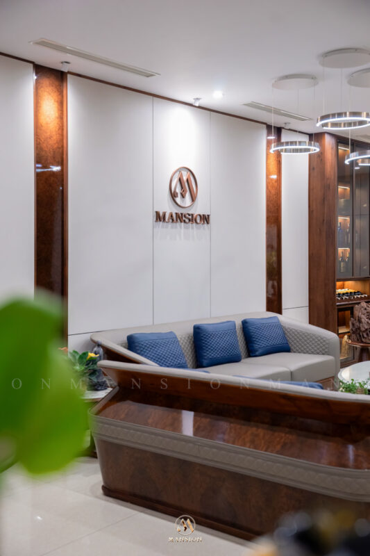 Showroom nội thất gỗ óc chó Mansion tầng 1 phòng khách bếp hiện đại - ảnh 05
