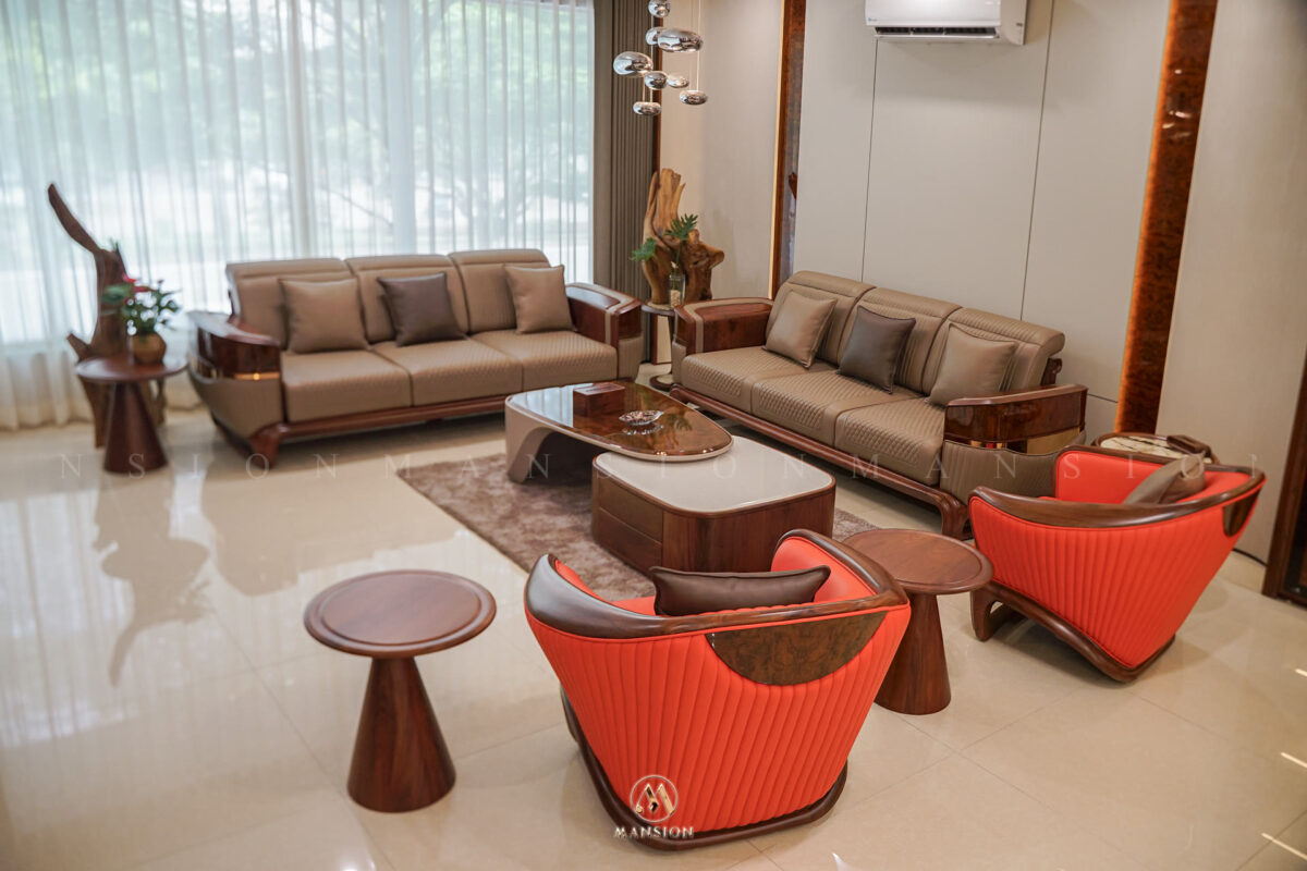 Showroom nội thất gỗ óc chó Mansion tầng 2 phòng ăn Quiet Luxury - ảnh 07