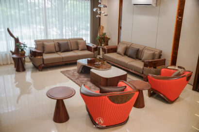 Showroom nội thất gỗ óc chó Mansion tầng 2 phòng ăn Quiet Luxury - ảnh 07