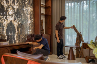 Showroom nội thất gỗ óc chó Mansion tầng 2 phòng ăn Quiet Luxury - ảnh 29
