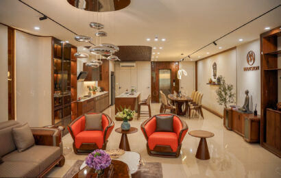 Showroom nội thất gỗ óc chó Mansion tầng 2 phòng ăn Quiet Luxury - ảnh 30