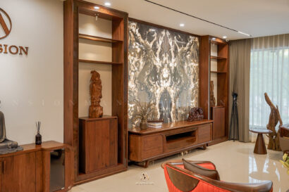 Showroom nội thất gỗ óc chó Mansion tầng 2 phòng ăn Quiet Luxury - ảnh 34