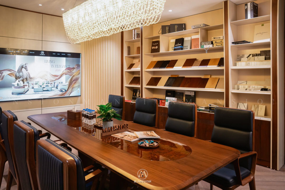 Showroom nội thất gỗ óc chó Mansion tầng 4 Indochine Tân Cổ Điển Japandi - ảnh 08